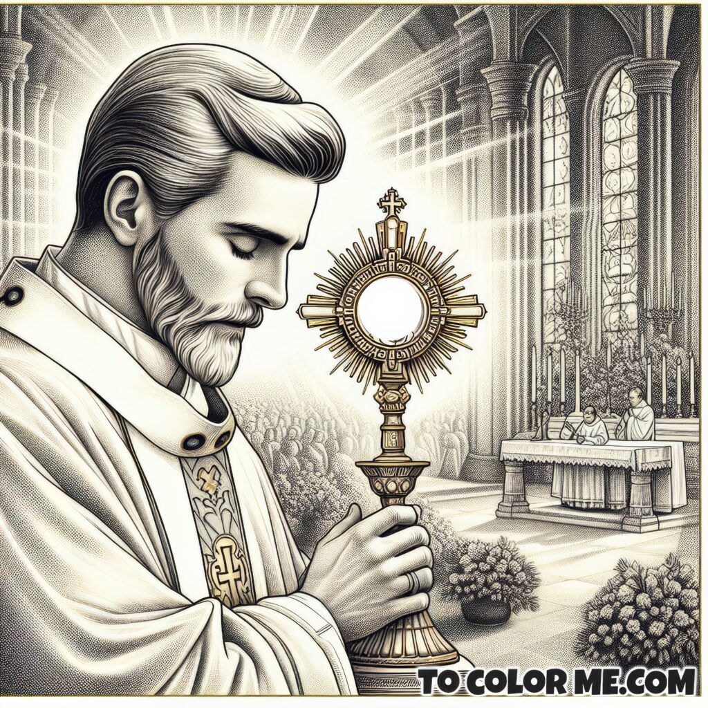 Liturgical Innovator: Pope Pius X Coloring Page