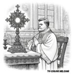 Pastoral Pope: Pius X Coloring Activity