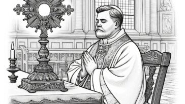 Pastoral Pope: Pius X Coloring Activity