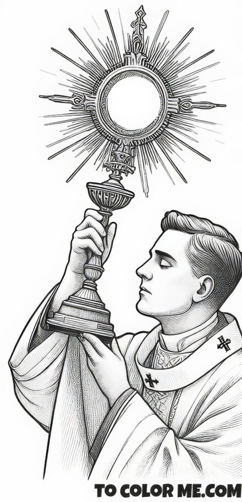 Pulpit Preaching Pioneer: Pope Pius X Coloring