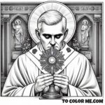 Traditional Catholic: Pope Pius X Coloring Page