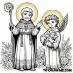 Mercedarian Saint: Raymond Coloring Activity