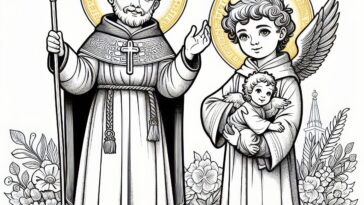 Mercedarian Saint: Raymond Coloring Activity