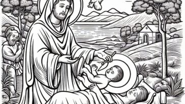 Saint Raymond Nonnatus: Miraculous Birth Coloring Page