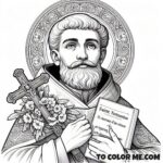Order of Mercy Hero: Raymond Coloring Activity