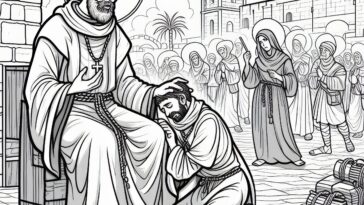 Merciful Hostage: St. Raymond Coloring Sheet