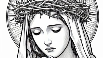 Lima's Holy Daughter: Rose Coloring Page
