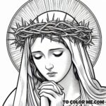 Peruvian Saint: Rose of Lima Coloring Sheet