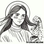 Young Saint: Rose of Lima Coloring Activity