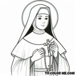 South American Saint: Rose Coloring Activity