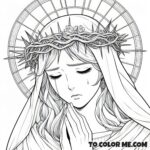 16th Century Saint: Rose Coloring Sheet
