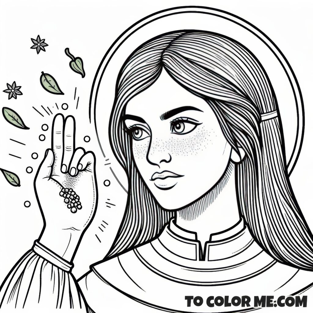 Dominican Saint: Rose Coloring Sheet