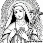 Peruvian Patroness: Rose Coloring Activity