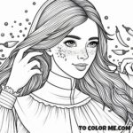 Spiritual Determination: Rose Coloring Activity