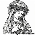 Florist Patron: St. Rose of Lima Coloring Page
