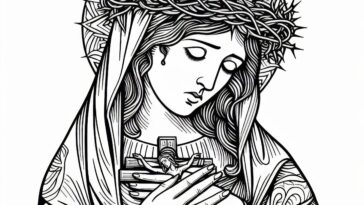 Florist Patron: St. Rose of Lima Coloring Page