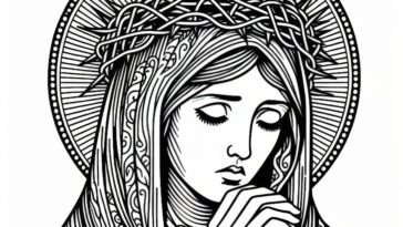 Silver Crown Saint: Rose of Lima Coloring Activity