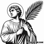 Catholic Monarch Coloring: Saint Stephen of Hungary