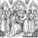 Hungary's Christian King: Saint Stephen Coloring Sheet