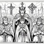 Royal Evangelization: Saint Stephen Coloring Page