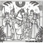 Saint Stephen's Prayer: Catholic Coloring Activity