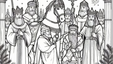 Saint Stephen's Prayer: Catholic Coloring Activity