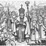 Pagan to Christian: King Stephen of Hungary Coloring