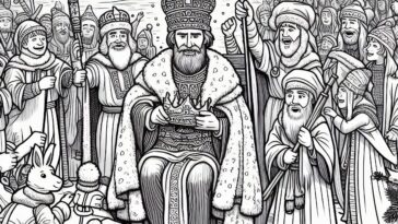 Pagan to Christian: King Stephen of Hungary Coloring
