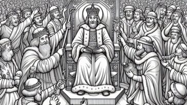 Royal Devotion: Saint Stephen Coloring Page