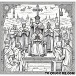 Catholic Conversion: King Stephen of Hungary Coloring