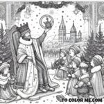 Hungarian Evangelizer: Saint Stephen Coloring Page