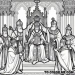 Royal Saint Day: Stephen of Hungary Coloring Sheet