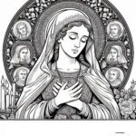 Motherly Love: Felicitas and Seven Sons Coloring Pages