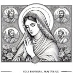 Roman Saints: Seven Holy Brothers Martyrs Coloring Pages