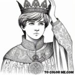 Crusader King: St. Louis Coloring Sheet