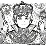 French Saint: Louis IX Coloring Activity