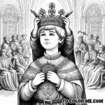 Charitable Ruler: St. Louis Coloring Page