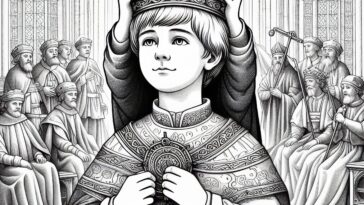 Charitable Ruler: St. Louis Coloring Page