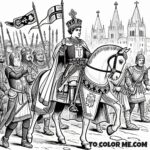 Crusades Leader: Louis IX Coloring Sheet