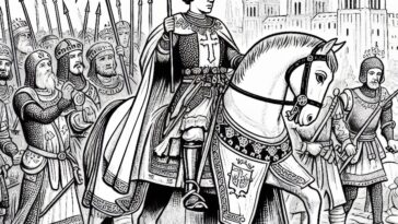 Crusades Leader: Louis IX Coloring Sheet