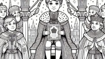 13th Century King: St. Louis Coloring Sheet