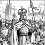 Capetian Saint: Louis IX Coloring Sheet