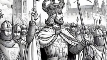 Capetian Saint: Louis IX Coloring Sheet