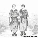 Beheaded for Christ: Martyrs Coloring Page