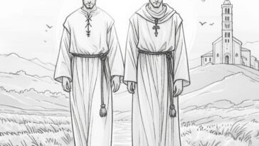 Roman Priest's Fortitude: Saints Coloring Sheet