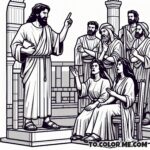 Unlawful Marriage: John's Condemnation Coloring Page
