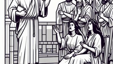 Unlawful Marriage: John's Condemnation Coloring Page