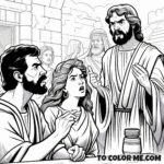 Royal Rebuke: John the Baptist Coloring Page