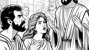 Royal Rebuke: John the Baptist Coloring Page