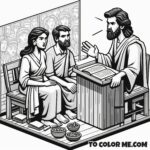 Herod's Judgment: John the Baptist Coloring Page